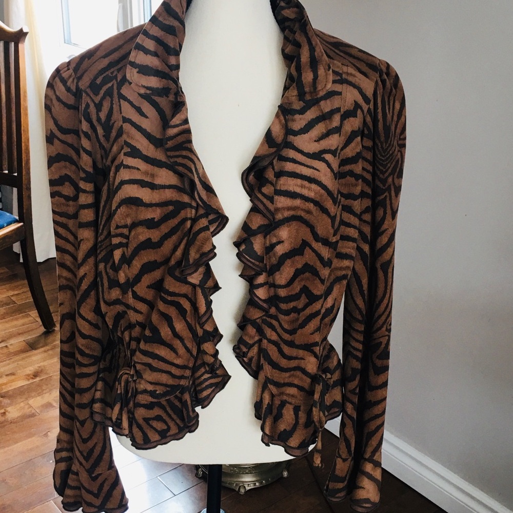 Joseph Ribkoff faux suede light weight jacket
